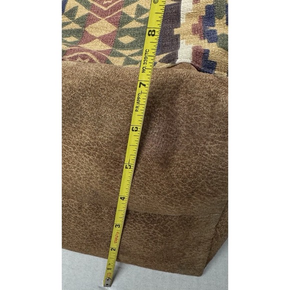 Tribal Boho Canvas Woven Southwestern Large Shoulder Tote Bag Purse - Picture 10 of 12